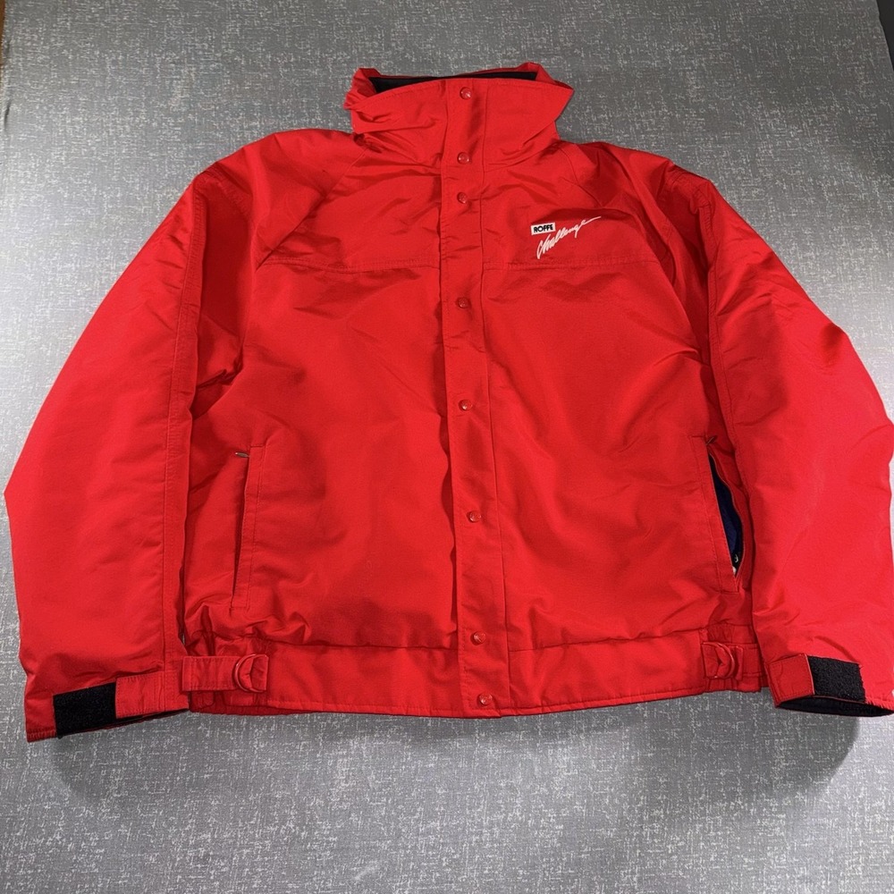 Vintage Roffe Jacket Mens XL Red Gore-Tex Ski C-ZONE Made USA Hooded Insulated